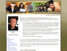 Tablet Screenshot of bankruptyourstudentloans.com